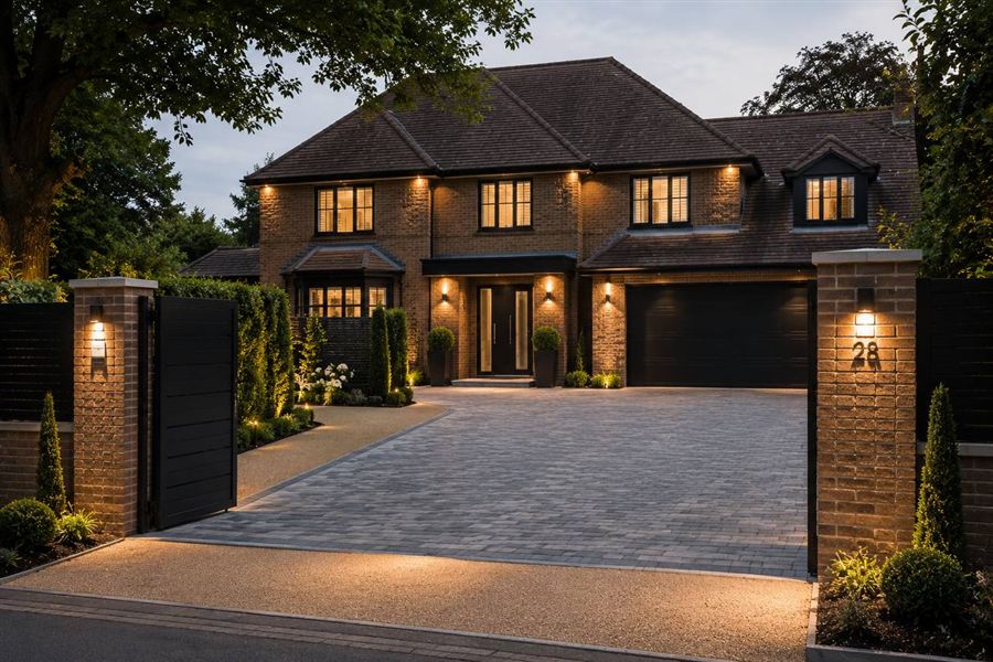 Resin driveway and garden landscaping installed by Zonex Group